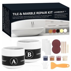 Tile, Granite & Marble Repair Kit for Cracks, Chips, Scratches – Color Match, 3