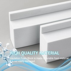Foam Block U-Shape Window Air Conditioner Units 2 Pack Insulation AC Side Foam