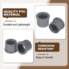 10Pcs DWV Reducer Bushing 3/4″ x 1/2″ Socket x Socket Connector Grey