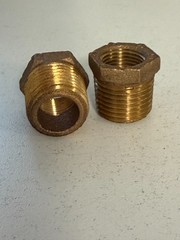 2 PCS Legend Valve 310-475NL Reducing Bushing 1/2 in MNPT x 3/8 in FNPT Bronze