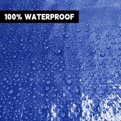 Tarp 9×12 ft 100% Waterproof Uv Resistant High Durability Multipurpose 5mil B…