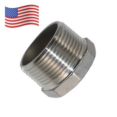 1-1/4″ MALE to 1″ female HEX bushing Reducer Adapter NPT thread Stainless Steel