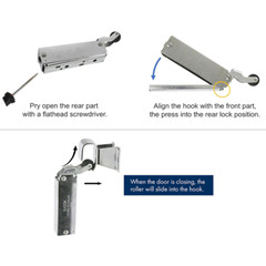 20PCS For Kason 1094 SureClose Hydraulic Door Closer Wide-Hook Concealed Mountin