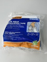 Pipe Wrap Insulation Tape 1/8″ x 2″ x 15 ft. New Frost King Self Foil and Foam