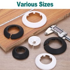 Escutcheon Plate, 2Pcs 25mm – Fit 0.98″ Outer Diameter Pipe Flange (Black)
