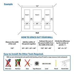 Outwater 24″ X 54″ White Pre-Mitered Wall Box Panel Frame Kit with Adhesive,