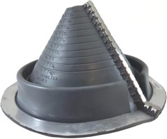 Gray EPDM Flexible Pipe Flashing Boot for 2″ to 7-1/4″ Pipe Sizes – Durable Seal