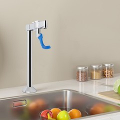 Glass Filler Faucet for Cafes, Adjustable Faucet, Push Back Water Station Faucet