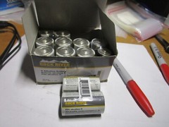 C Cell Size fastenal Alkaline Battery QTY 12