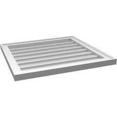 Ekena Millwork 26W X 24H Rectangle Surface Mount Pvc Gable Vent Non-Functional