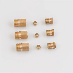 Brass Fitting Compression 4/6mm Tubing OD M4 – M10/ G/8 Connect Straight Through