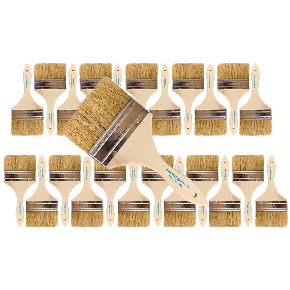 96 Pack – 2″ Chip Brushes for Paints, Stains, Varnishes, Glues & Gesso