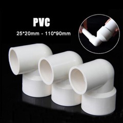 PVC 90° Degree Elbow Connectors Water Supply Pipe Fittings Fish Tank Aquarium