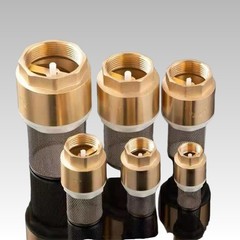 1/2″-2″ NPT CHECK FOOT VALVE BRASS SPRING LOADED w/ FILTER