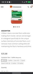 Prosoco Consolideck LSKlean Concentrate Makes 5 Gal Concrete Flooring Products