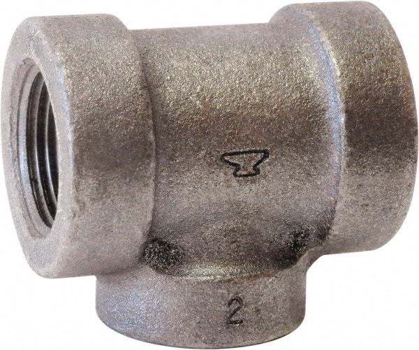 1-1/2 x 1-1/4 x 1-1/2″ Class 125 Cast Iron Black Pipe Reducing Tee FPT Connec…