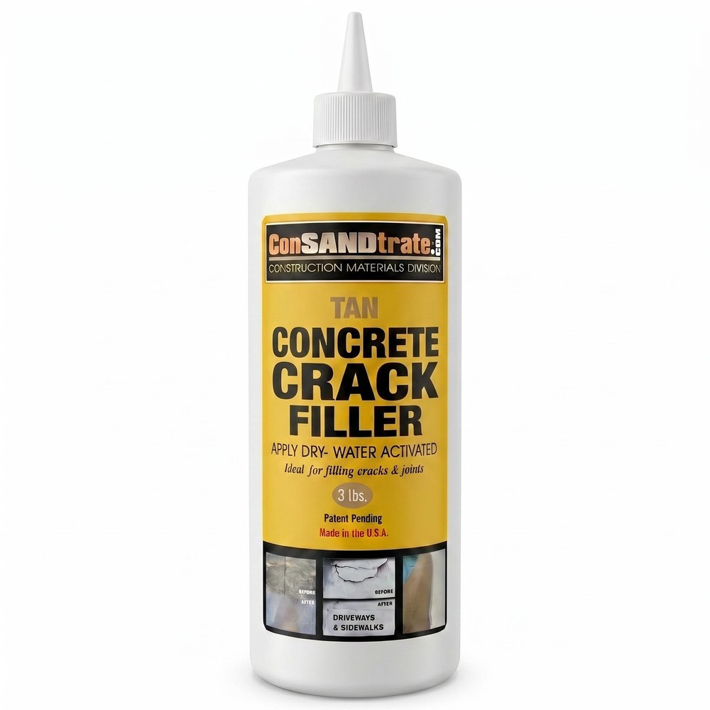 Concrete Crack Filler Tan 3 Lb. single Bottle For Filling In Concrete Cracks O