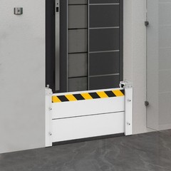 Flood Barrier for Home Aluminum Alloy Garage Door Water Barrier H15.7in W31.5in