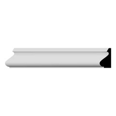 WM163 11/16 In. D X 1-3/8 In. W X 96 In. L Americraft Finger-Joint Pine Base Cap