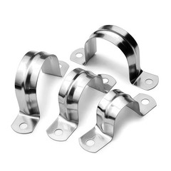 Stainless Steel 5-200mm Plumbing Pipe Saddle Tube C Clip Clamp Clevis Brackets