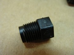 NEW lot of 100 1/8 MIPT poly threaded plastic pipe E plug
