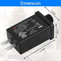 Replacement Yard Inflatable Adapter – 1A Transformer US Plug for Black