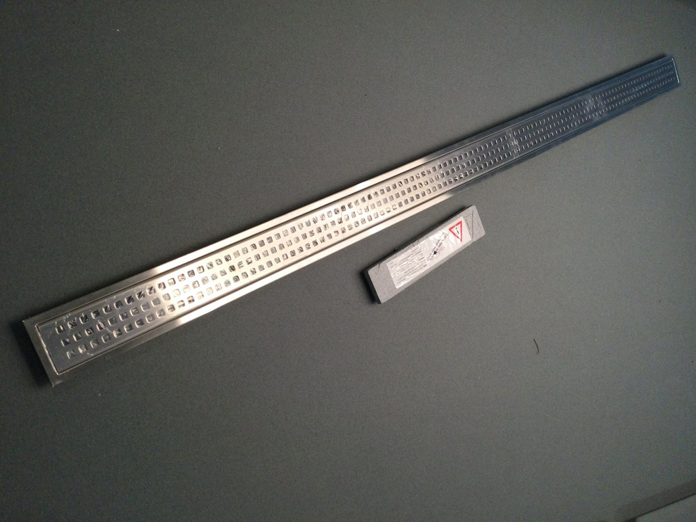 Schluter Kerdi-Line Brushed Stainless Steel-3/4″ Frame 56″, KL1B19EB140