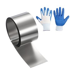 1in x 3.3ft Stainless Steel Flashing Roll, 0.1mm Metal Roof Panels