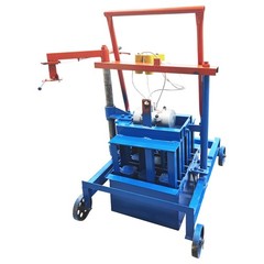 220V Hollow Block Making Machine 3-Block 15.7×5.9×7.8″ Bricks Each Time 550WX2