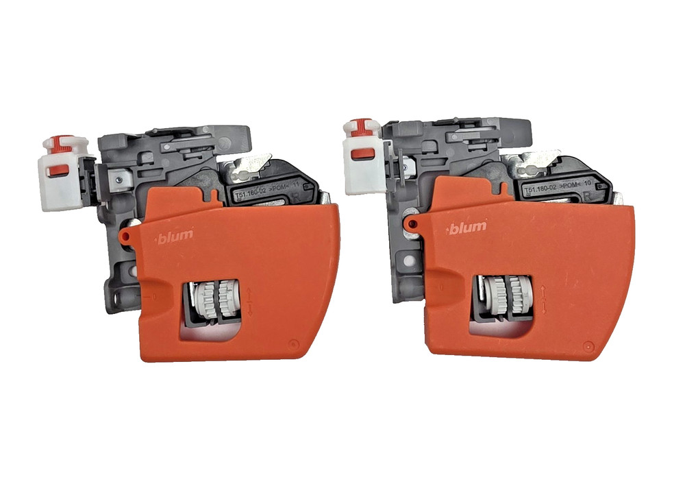Lot of 2 Blum T51.190-0101 Right Depth Adjustable Locking Device Cabinet Hardwar