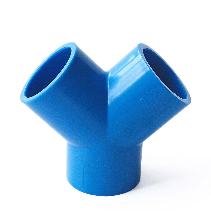 PVC 3-ways Y-Type Pipe Fitting Hose Connector For Fish Tank Pond Outdoor 20-63mm