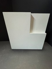 Prehung 3 Flat Panel Equal Primed Mission Stile/Rail Solid Core Doors 8ft Height
