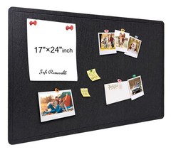Large Bulletin Board – Foldable 24×17 Inches Cork Board Alternative, Self-Adh…