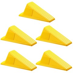 5 Pcs Jumbo Door Stoppers for Floor Rubber Door Stop Wedge Floor Sturdy Stack…