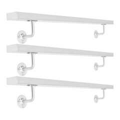 3.05M Stainless Stair Rail 101×9.8cm – Baking Paint Rectangle, Wall Mount US! US