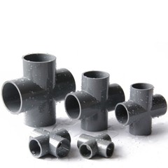 PVC 4-Way Equal Water Supply Connector Coupling Pressure Pipe Fittings 20~160mm
