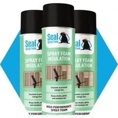Seal Spray Closed Cell Insulating Foam Can Kit w/Gun Applicator&Cleaner (150 BF)