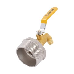 4x Drum Faucet Barrel Spigot, Stainless Steel Brass Barrel Faucet, for 55 Gallon