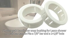 2PCS Shower Grab Handle Bushing for 7/8in Bar 1-1/8in Hole Replaces Lasco