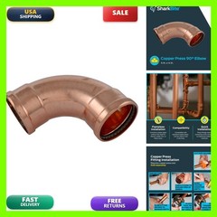 Sharkbite 4 X 4 Inch 90 Degree Elbow Copper Press Plumbing Fitting Upr02105