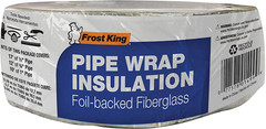 Foil Backed Fiberglass Pipe Wrap, 3″X1″X25′