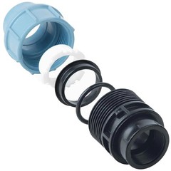 MDPE Compression Fittings Plain Water Pipe Connector Elbow Tee Valve 20 25 32mm