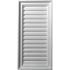 Ekena Millwork 15W X 29H Rectangle Urethane Gable Vent Louver Non-Functional