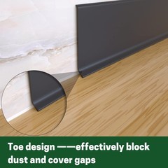 Gamzau Flexible Baseboard Molding Trim 4 Inch X 20 Feet Peel And Stick Vinyl
