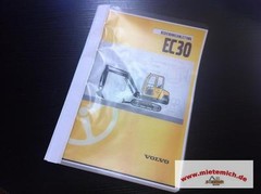 Volvo Minibagger Bedienungsanleitung EC30 Typ 282 Betriebsanleitung Bagger !!