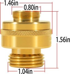 34HF-BR Vacuum Breaker Brass Replacesfor Woodford Wall Hydrants Single Check