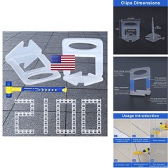 Jauyas Tile Leveling System Clips Spacers Tile Leveler Clips Diy Tile Leveler