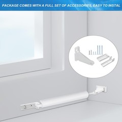 Reinforced Storm Door Closer Bracket Kit, Heavy-Duty Screen White