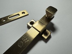 Ives 8″ DOOR SURFACE BOLT 453F108 – Brass Gold With Hardware