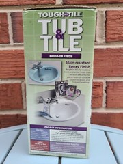 Homax Tough As Tile Epoxy Enamel Brush On Paint, Bright White 2 Can/16 Oz. Each